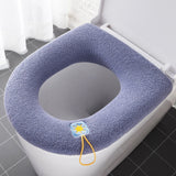 HULIANFU Universal Four Seasons Thickened Househol Soft Mat Autumn Winter Toilet Cover Toilet Seat Cushion Thick Plush Warm Pads