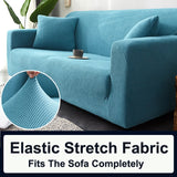 HULIANFU Thick Elastic Sofa Cover Slipcover for Living Room Stretch Polar Fleece Armchair Cover 1/2/3/4 Seater L Shape Corner Sofa Covers