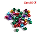 HULIANFU  Christmas Decoration Bells Iron Loose Beads Small for Festival Party Decoration Christmas Tree Decoration DIY Crafts Accessories