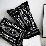 HULIANFU Interesting Cartoon Whisky Bedding Set Jack Daniels Duvet Cover Set Pillowcase Comforter Sets For Aldults Gift US EU AU UK Size