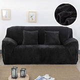 HULIANFU Plush Thick Sofa Cover for Living Room Adjustable Elastic Corner Couch Covers Sectional Slipcover Decor Sofa Chaise Cover Lounge