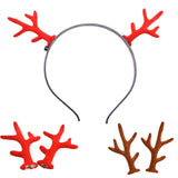 HULIANFU 2023 5 Pairs Red/brown Simulation Antlers DIY Handmade Cute Headband Headdress Accessories Material Christmas Party Decor Photo Props