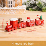 HULIANFU Merry Christmas Wooden Train Ornament Christmas Decoration For Home Santa Claus Gift Natal Navidad Noel  New Year Xmas Decor