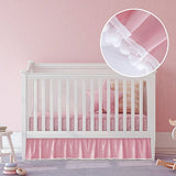 HULIANFU Newly Baby Kids Crib Bed Skirt Home Bed Cover with Tassel Rufflled Bed Skirt Bedding Bed Cover Bedroom Bedspread Couvre Lit