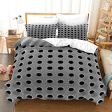 HULIANFU New Fashion 3D Dense Hole Pattern 2/3Pcs Duvet Cover Set 3D Duvet Cover With Pillow Case 3D Bedding Sets
