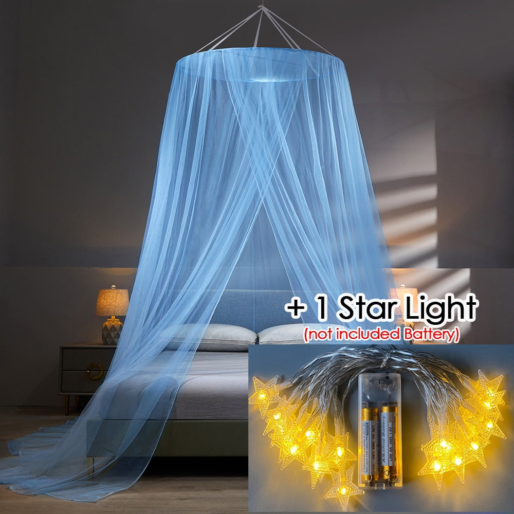 HULIANFU   YanYangTian Bed Canopy on the Bed Mosquito Net Summer Camping Repellent Tent Insect Curtain Foldable Net living room Bedroom