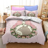 HULIANFU MY NEIGHBOUR TOTORO 3d Printed Bedding Set Duvet Cover Set with Pillowcase Twin Full Queen King Comforter Cover Sets Bedclothes