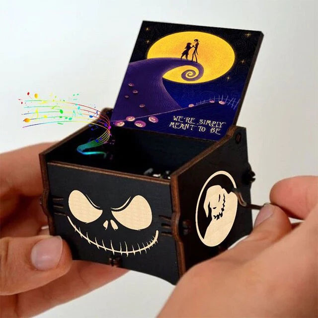 HULIANFU Newest design Merry Christmas music theme music box Halloween Jurassic Park music box toy new year Christmas gift