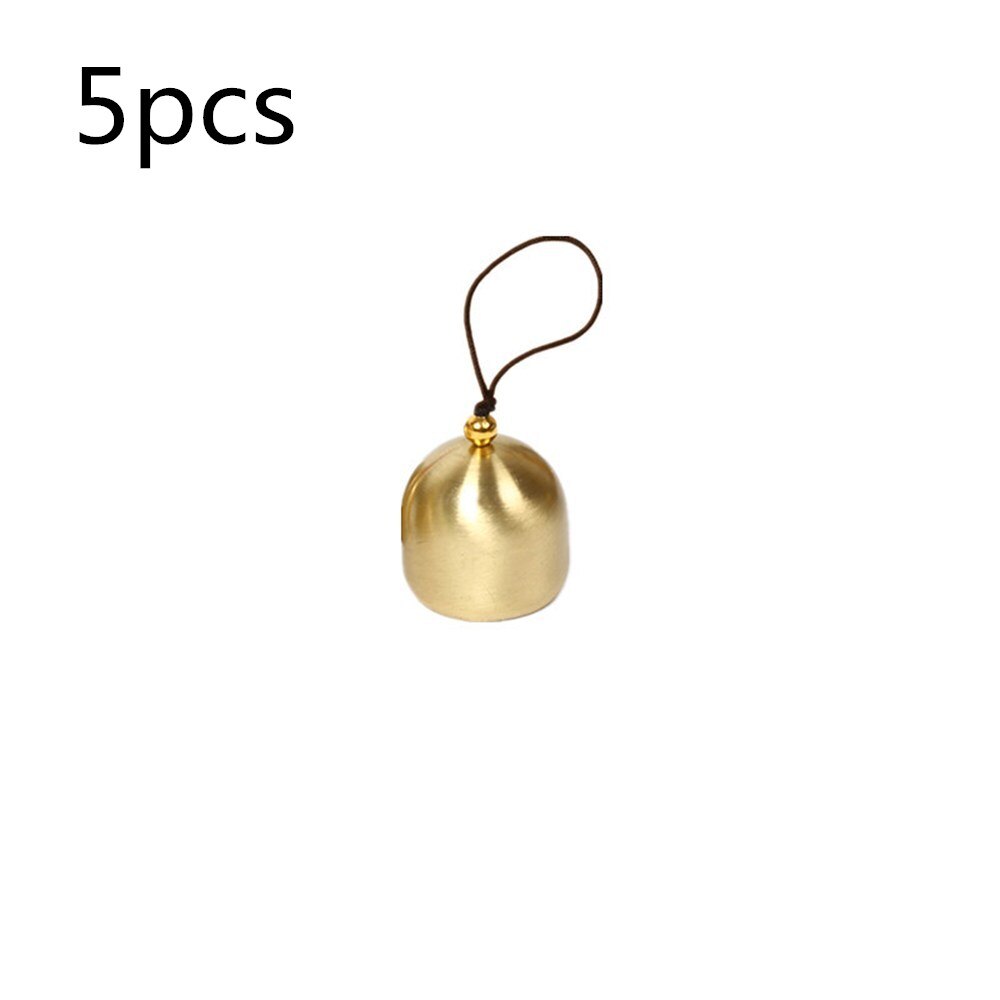HULIANFU 2023 5Pcs Christmas Metal Small Bell Tree Pendant Decoration Xmas Party Wind Chimes DIY Material Crafts Accessories
