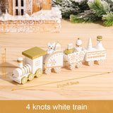 HULIANFU Merry Christmas Wooden Train Ornament Christmas Decoration For Home Santa Claus Gift Natal Navidad Noel  New Year Xmas Decor