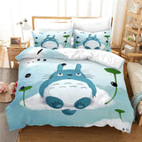 HULIANFU MY NEIGHBOUR TOTORO 3d Printed Bedding Set Duvet Cover Set with Pillowcase Twin Full Queen King Comforter Cover Sets Bedclothes