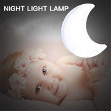 HULIANFU Sensor Control Mini Star Moon LED Light EU/US Plug Night Lamp for Bedside Lamp Baby Bedroom Children  Room Sleeping Decoration