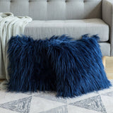 HULIANFU Soft Fur Plush Cushion Cover Home Decor Pillow Covers Living Room Bedroom Sofa Decorative Pillowcase 45x45cm Shaggy Fluffy Cover