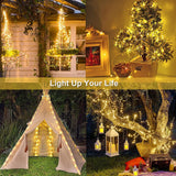 HULIANFU LED Solar Fairy Lights Lamp Outdoor 7M 12M 22M LEDs String Waterproof Holiday Party Garland Solar Garden Christmas Lights