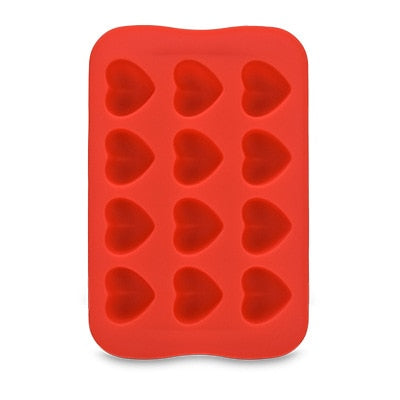 HULIANFU Silicone Ice Cube Trays, Reusable Chocolate Molds Candy Molds, Silicone Baking Mold for Cake Decoration Soap Crayons