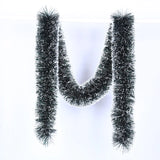 HULIANFU New 2M Christmas Garland Home Party Wall Door Decor Christmas Tree Ornaments Tinsel Strips with Bowknot Party Supplies U3