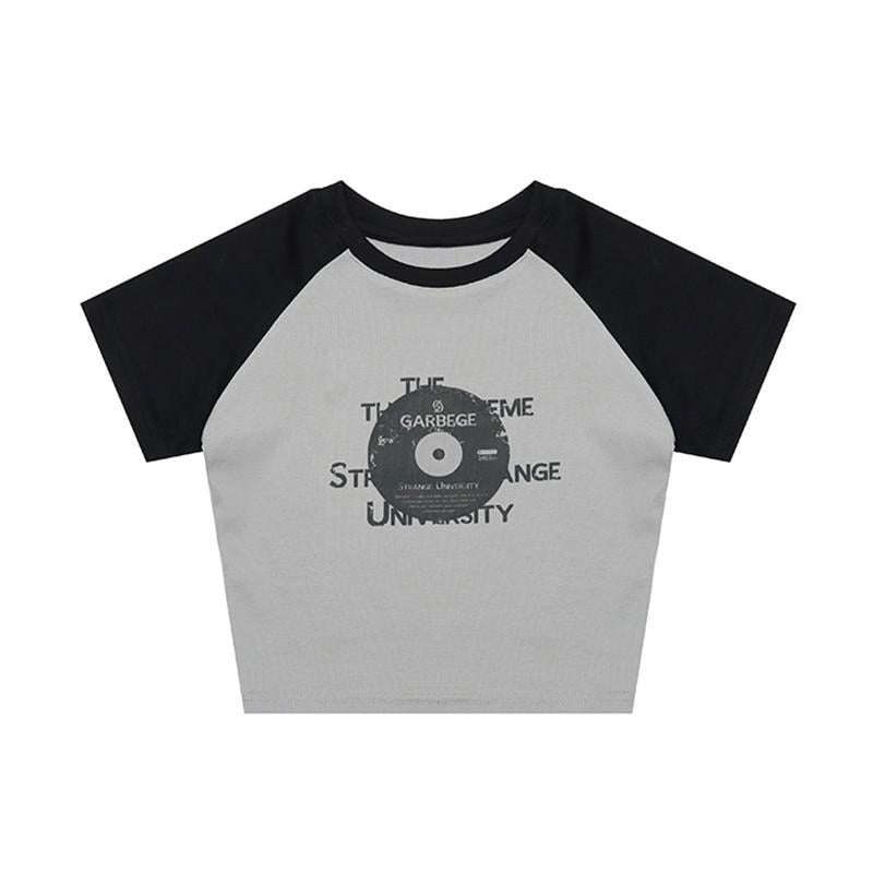 hulianfu hulianfu Summer Vintage T Shirt Short Sleeve Korean Style Women T-shirt Streetwear Patchwork Grunge Aesthetic Tee Tops