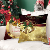 HULIANFU Merry Christmas Cushion Cover Ornaments Christmas Decoration For Home Cristmas Decor Noel Navidad New Year Gift 2023 Xmas Natal