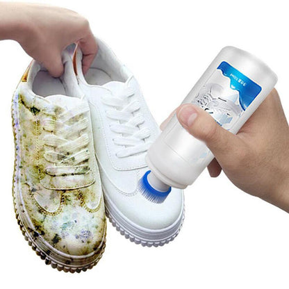 HULIANFU Shoe Cleaner 100ml White Whiten Polish Cleaning Tool Shoe Brush Shoe Sneakers Casual Leather Shoes Cleaning Supplies
