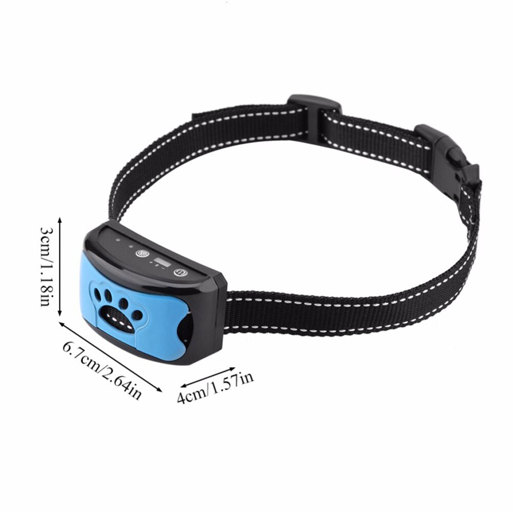 HULIANFU Pet Dog Anti-Barking Automatic Collar Dog Training Collar USB Electric Ultrasonic Dog Stop Barking Vibration Anti Bark Collar