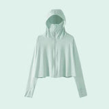 Hulianfu Sun-proof Jackets Women Hooded Casual Summer Fashion Thin Chic Loose Sporty Korean Style 6 Colors All-match Breathable Simple