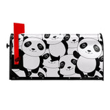 HULIANFU Rainbow Lucky Cute Cat Chinese Panda Magnetic Waterproof Sunscreen American Standard&amp;Large Size Mailbox Protective Covers