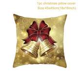 HULIANFU Merry Christmas Cushion Cover Ornaments Christmas Decoration For Home Cristmas Decor Noel Navidad New Year Gift 2023 Xmas Natal