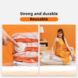 HULIANFU New Patented Vacuum Bags Large Plastic Storage Bags for Storing Clothes Blankets Compression Empty Bag Covers Travel Accessories
