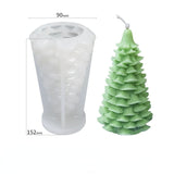 HULIANFU Large Christmas Scented Silicone Candle Mold DIY New Santa Christmas Tree Gypsum Handmade Soap cake chocolate Molds Resin making