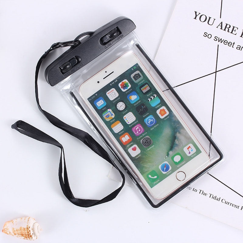 HULIANFU PVC Universal Waterproof Phone Case Water Proof Bag Mobile Cover For iPhone 12 11 Pro Max 8 7 Huawei Xiaomi Redmi Samsung
