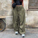 Y2K Cargo Pants Women Baggy Trousers Fall Streetwear Fairycore Oversized Pants Vintage Casual Loose Sweatpants