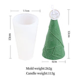 HULIANFU Large Christmas Scented Silicone Candle Mold DIY New Santa Christmas Tree Gypsum Handmade Soap cake chocolate Molds Resin making