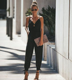 Women Suspender Rompers Overalls Vintage Jumpsuits Playsuits Long Pockets Wide Leg Pants Combinaison Oversize