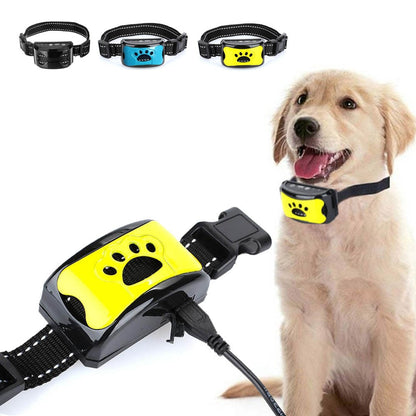 HULIANFU Pet Dog Anti-Barking Automatic Collar Dog Training Collar USB Electric Ultrasonic Dog Stop Barking Vibration Anti Bark Collar