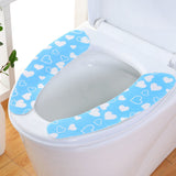 HULIANFU Waterpoof Soft Toilet Seat Cover Bathroom Washable Closestool Mat Pad Cushion O-shape Toilet seat Bidet Toilet Cover Accessories