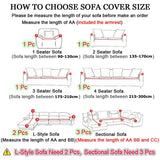 HULIANFU Living Room Elastic Sofa Cover Thick Polar Fleece 1/2/3/4 Seat Sofa Cover L Shape Corner Sofa Armchair Sofa Cover Dustproof