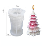 HULIANFU Large Christmas Scented Silicone Candle Mold DIY New Santa Christmas Tree Gypsum Handmade Soap cake chocolate Molds Resin making