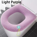 HULIANFU Universal Toilet Seat Cushion Thick Toilet Cover Washable Toilet Ring Soft Closestool Cover Mat Bathroom Decoration