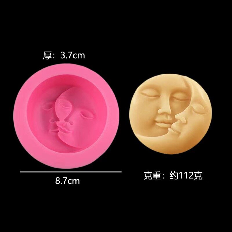 HULIANFU Screw Ball Candle Mold DIY Candle Casting Mold Ins Hot Geometry Aromatic Plaster Soap Candle Making Resin Mold Home Decor Craft