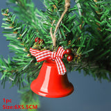 HULIANFU  Christmas Hand Bell Bauble Jingle Bells Gold School Handbell Restaurant Supplies Xmas Noel New Year 2023 Adornos De Navidad