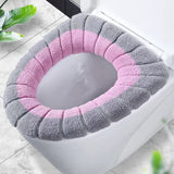 HULIANFU Waterpoof Soft Toilet Seat Cover Bathroom Washable Closestool Mat Pad Cushion O-shape Toilet seat Bidet Toilet Cover Accessories