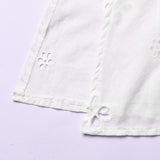 hulianfu hulianfu Sexy Hollow Out Midi Dress for Women Summer Elegant Chic V-Neck Slim Party Dress White Short Sleeve Casual Dress