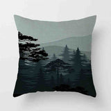 HULIANFU New Japanese Geometric Peak Encrypted Linen Cushion Cover Pillow Cover