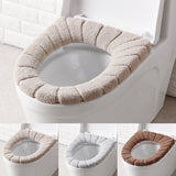 HULIANFU Toilet Seat Cover Warm Soft Acrylic Washable Mat Home Decor Closestool Mat Seat Case Toilet Lid Cover Accessories Bathroom Home