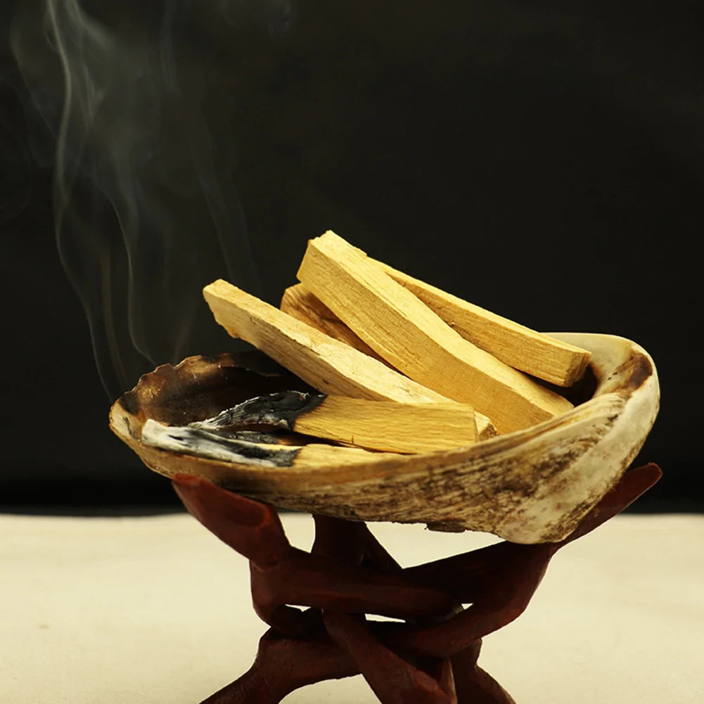 HULIANFU Palo Santo Incense Sticks Natural Crude Wood Strips Room Fragrance Strip Peru Flavor Yoga Healing Supply