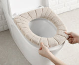 HULIANFU Toilet Seat Cover Warm Soft Acrylic Washable Mat Home Decor Closestool Mat Seat Case Toilet Lid Cover Accessories Bathroom Home