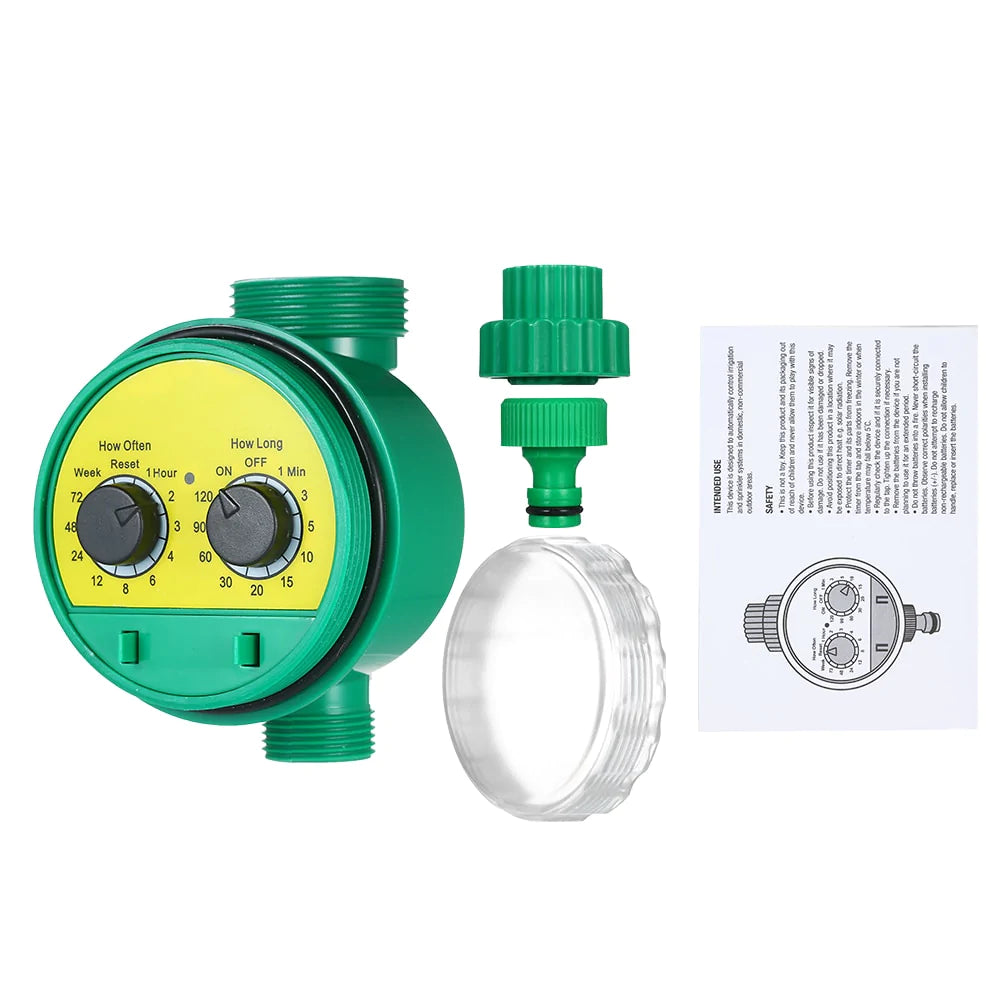 HULIANFU Outdoor Timed Watering Irrigation Controller Automatic Sprinkler Control Programmable Valve Hose Water Timer Faucet for Garden