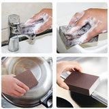 HULIANFU Sponge Magic Eraser descaling emery cleaning brush silicon carbide descaling cleaning brush stove top pot kitchen tools