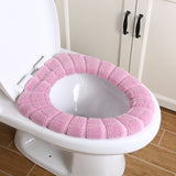 HULIANFU Toilet Seat Cover Warm Soft Acrylic Washable Mat Home Decor Closestool Mat Seat Case Toilet Lid Cover Accessories Bathroom Home