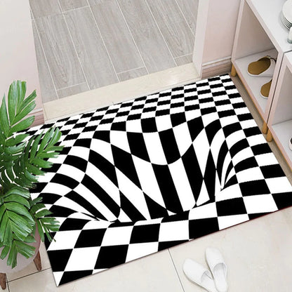 HULIANFU Olanly Halloween Scary Party Living Room Carpet Doormat 3D Non-Slip Absorbent Floor Mat Bedroom Decorative Rug